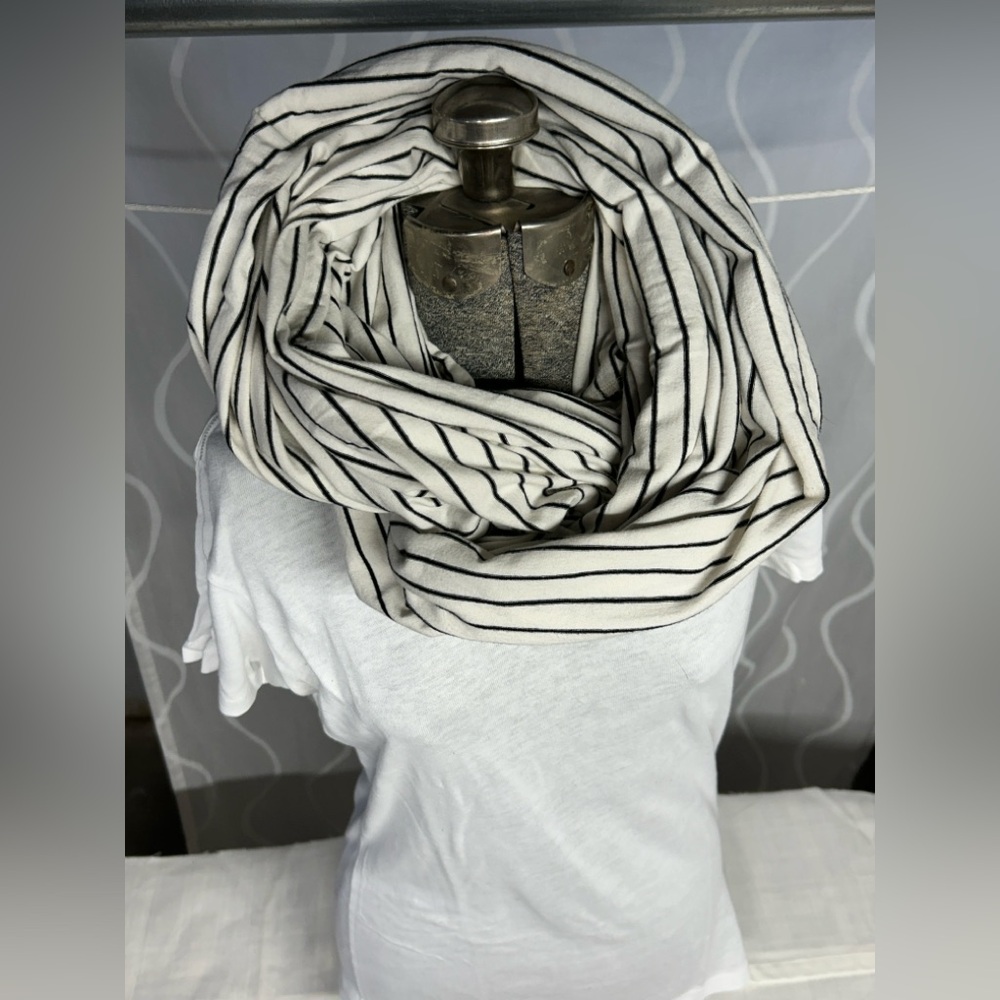 American Apparel Navy and White Striped Scarf/Top / Dress